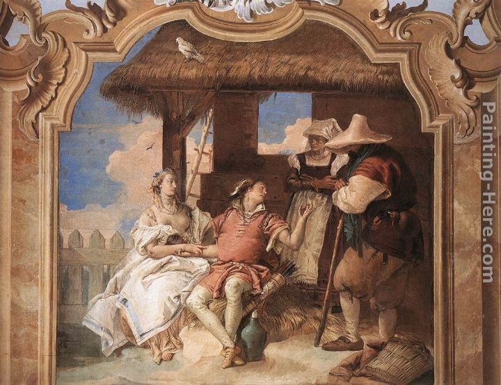 Giovanni Battista Tiepolo Angelica and Medoro with the Shepherds